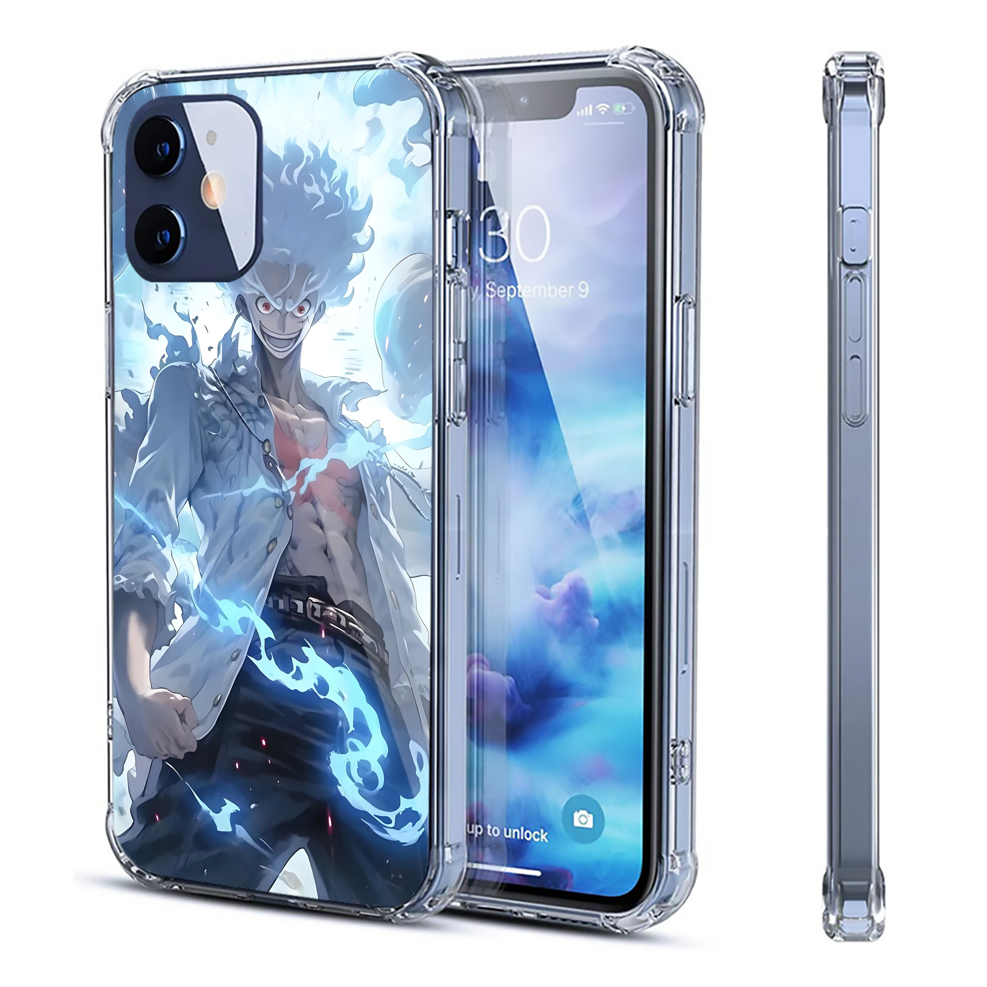 （画像用） ワンピース ONE PIECE 【iPhone 12シリーズ対応】透明スマホケース（クリアソフトケース）